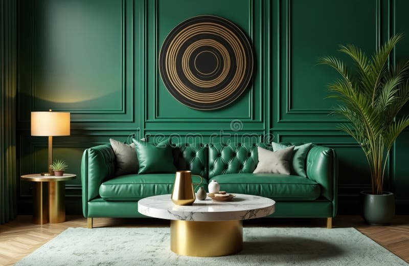 Luxury Walls: The Statement Move: Emerald Green.